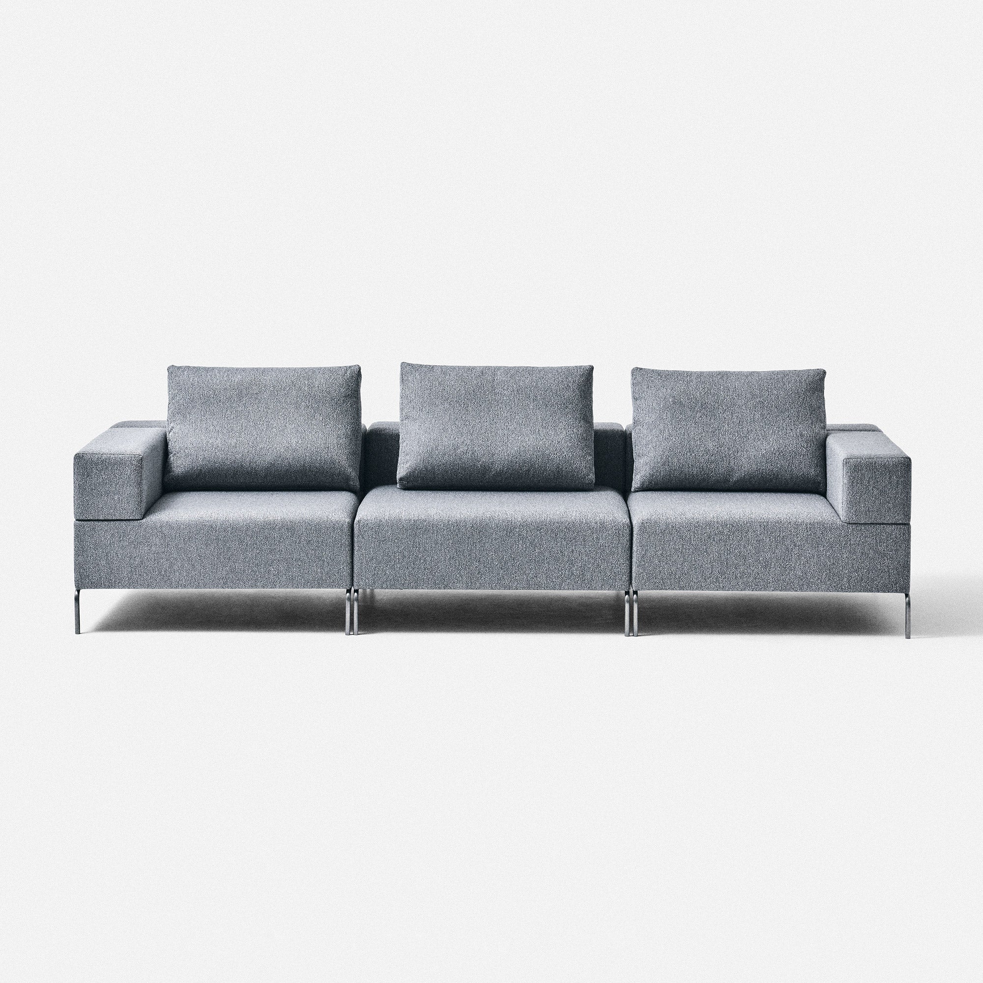 BOX Sofa 3P / Body + LR arm + BEND Leg + Cushion