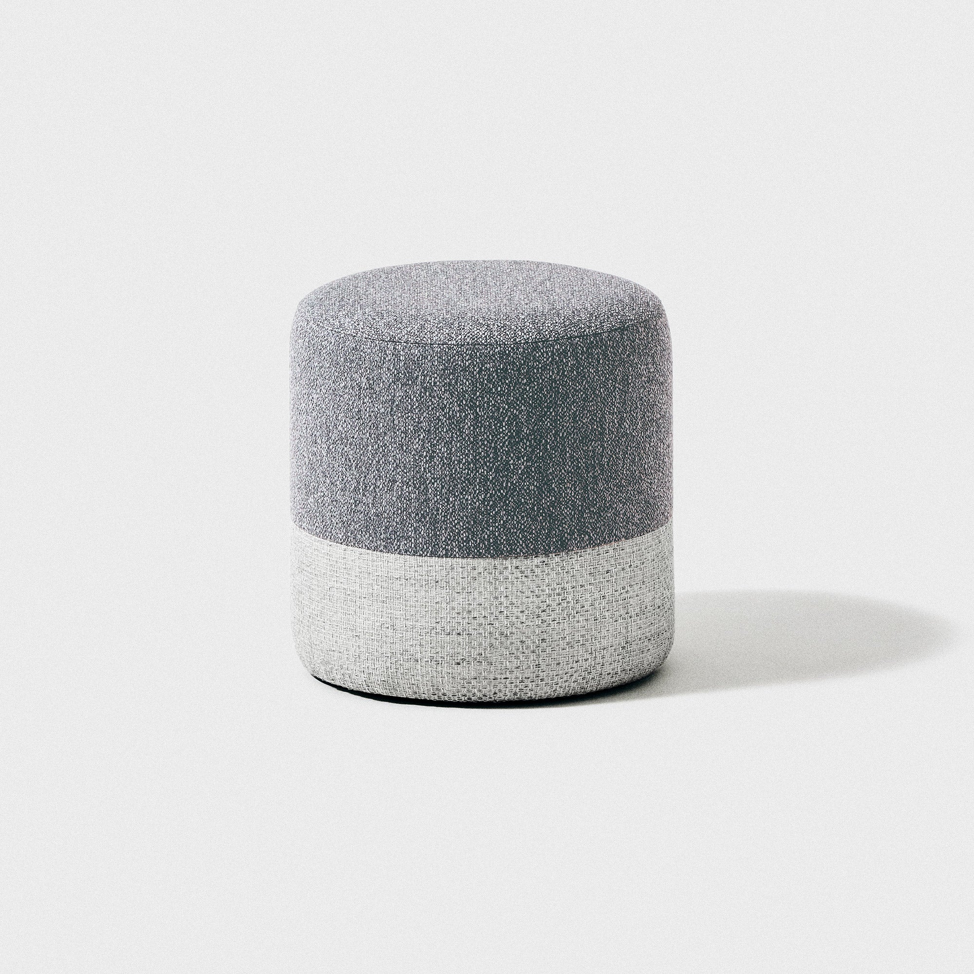 BOX Stool / light gray + white  