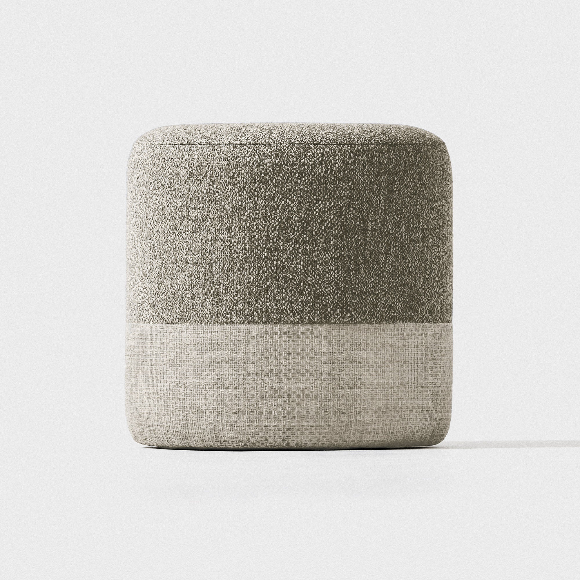 BOX Stool / light brown + light beige